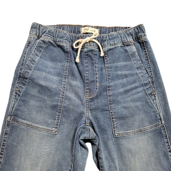Women's Madewell Relaxed Pull On Drawstring‎ Jeans Jogger Style Pants Sz XS - Picture 10 of 13